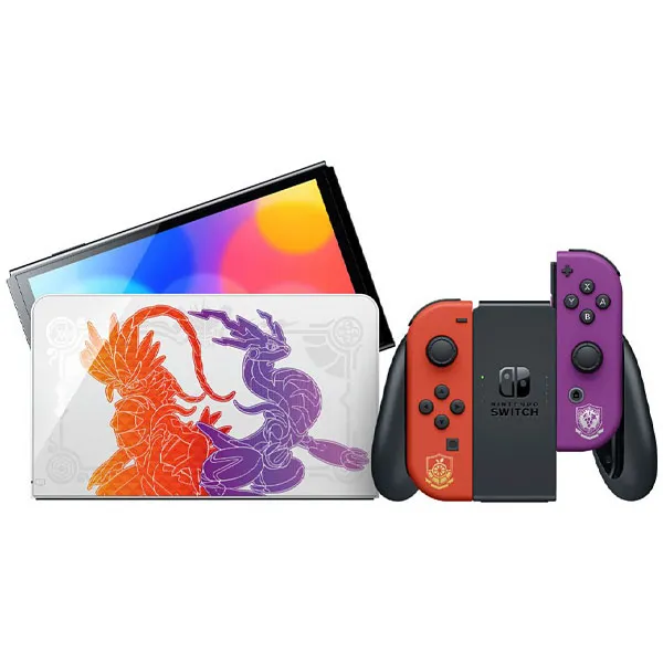 Foto do Produto Console Portátil Nintendo Switch OLED Pokémon Scarlet & Violet Edition de 7.0" com 64GB
