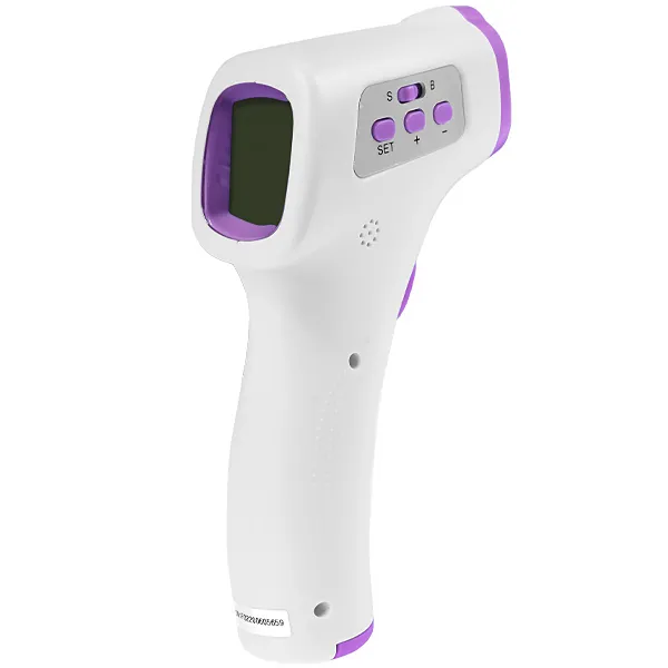 Foto do Produto Termômetro Infravermelho Hyundai F02 com Display LCD - Branco/Roxo