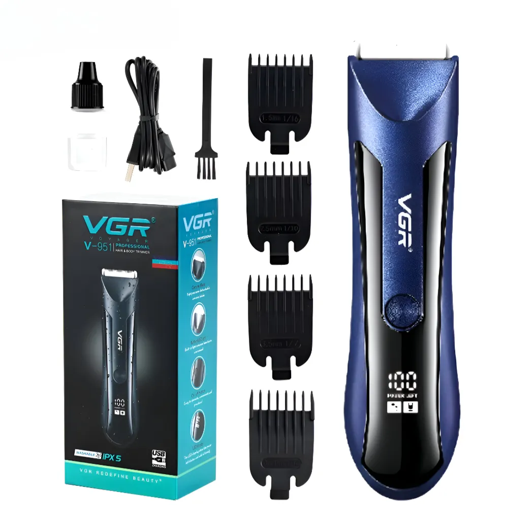 Foto do Produto VOYAGER CORTADOR DE PELO V-951 USB RECARGABLE BLUE