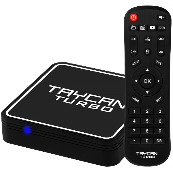 Foto do Produto Receptor FTA Audisat Taycan Turbo Ultra HD com IPTV de 16GB/2GB RAM - Preto (1 Ano de Garantia)