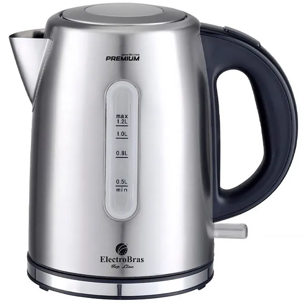 Foto do Produto Jarra Elétrica ElectroBras Premium EBJE-03 2.200 watts 1.2 Litros 220V ~ 50/60Hz - Prata