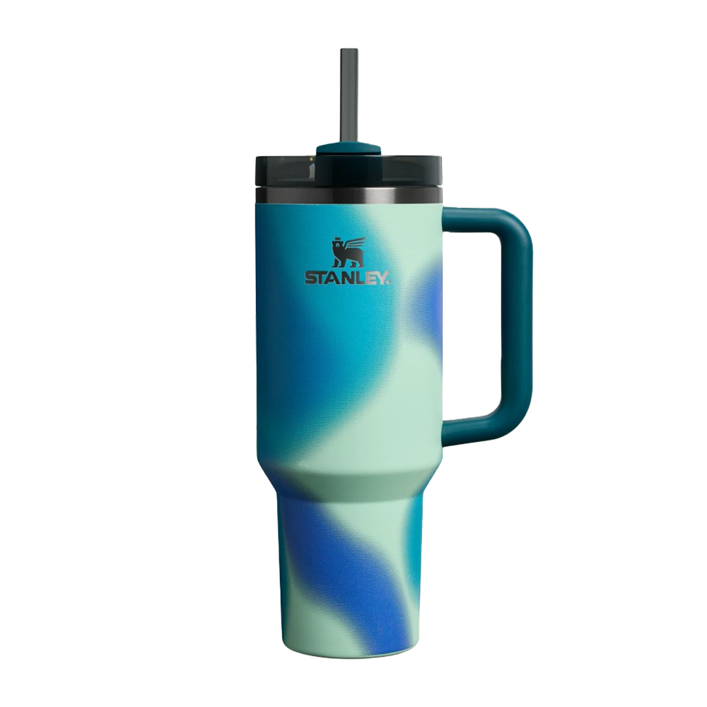 Foto do Produto Copo Térmico Stanley The Flowstate Quencher H2.0 Tumbler 10-10825-504- 1.18L - Com Canudo - Coastal Teal Motion