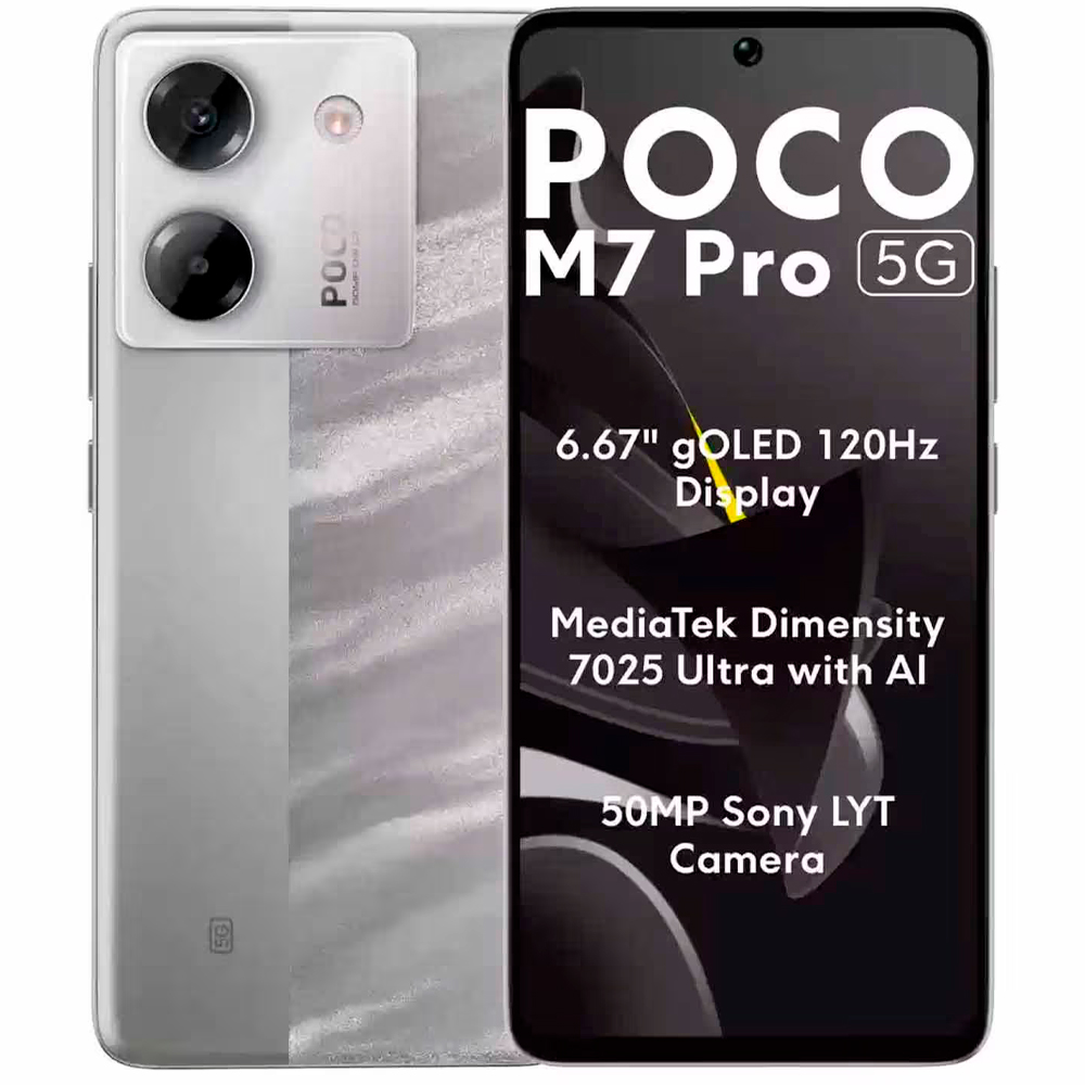 Smartphone Xiaomi POCO M7 Pro 5G Dual SIM 12GB+256GB 6.67? - Prata