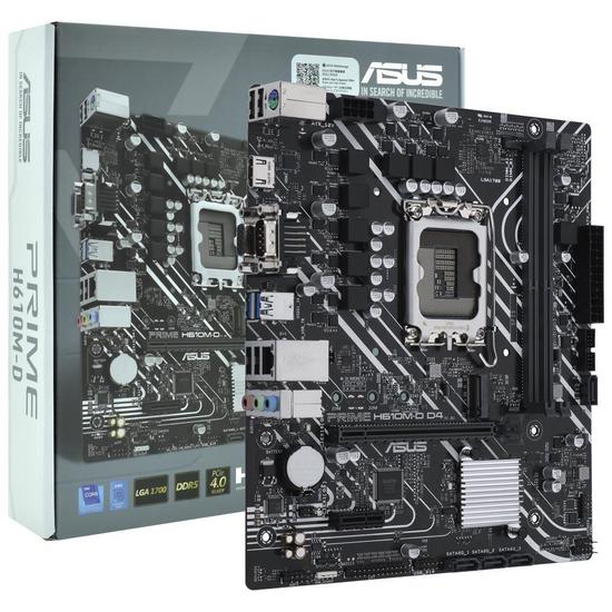 Foto do Produto Placa Mãe Asus Prime H610M-D Intel Soquete LGA 1700