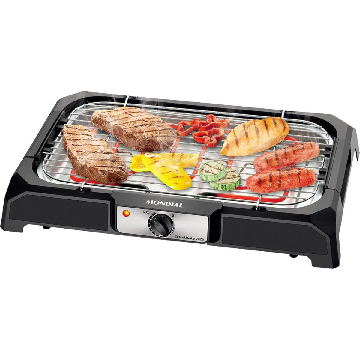 Foto do Produto Churrasqueira Elétrica Mondial Grand Steak & Grill CH-05 - 1800W - 110V/60Hz - Preto