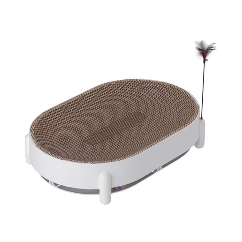 Foto do Produto Arranhador para Gatos Satellite A-DCSP01 - Branco e Bege
