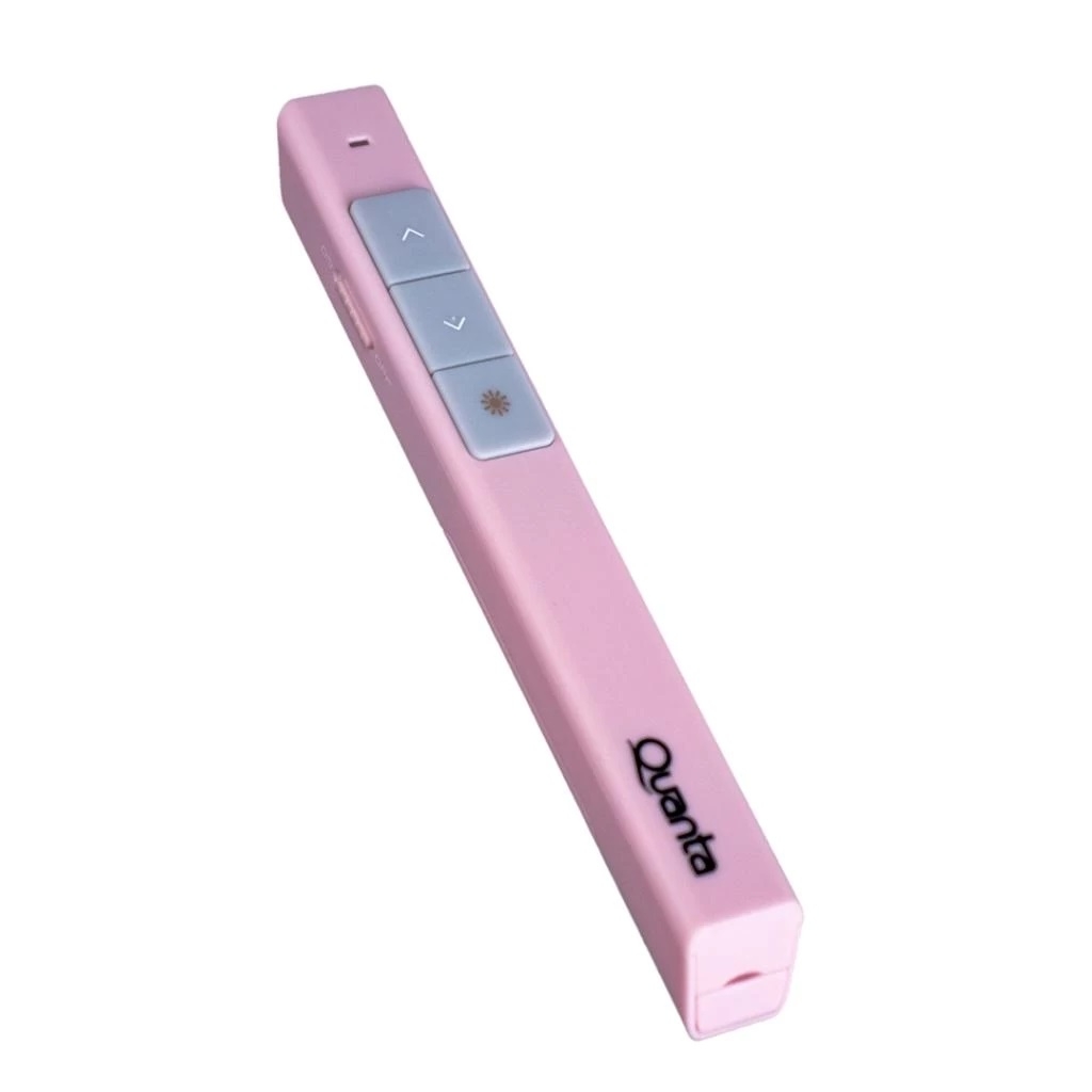 Foto do Produto Apresentador de Slides Quanta QTPLEC20 - Com Laser - Wireless - Rosa