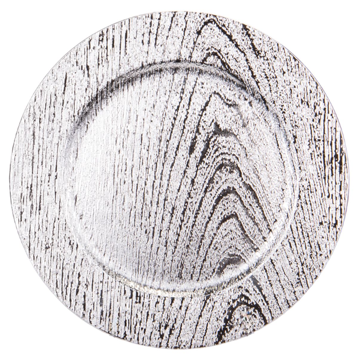 Foto do Produto SOUSPLAT REDONDO DE LUJO 33CM TRABAJADO EN ALTO RELIEVE PLATA