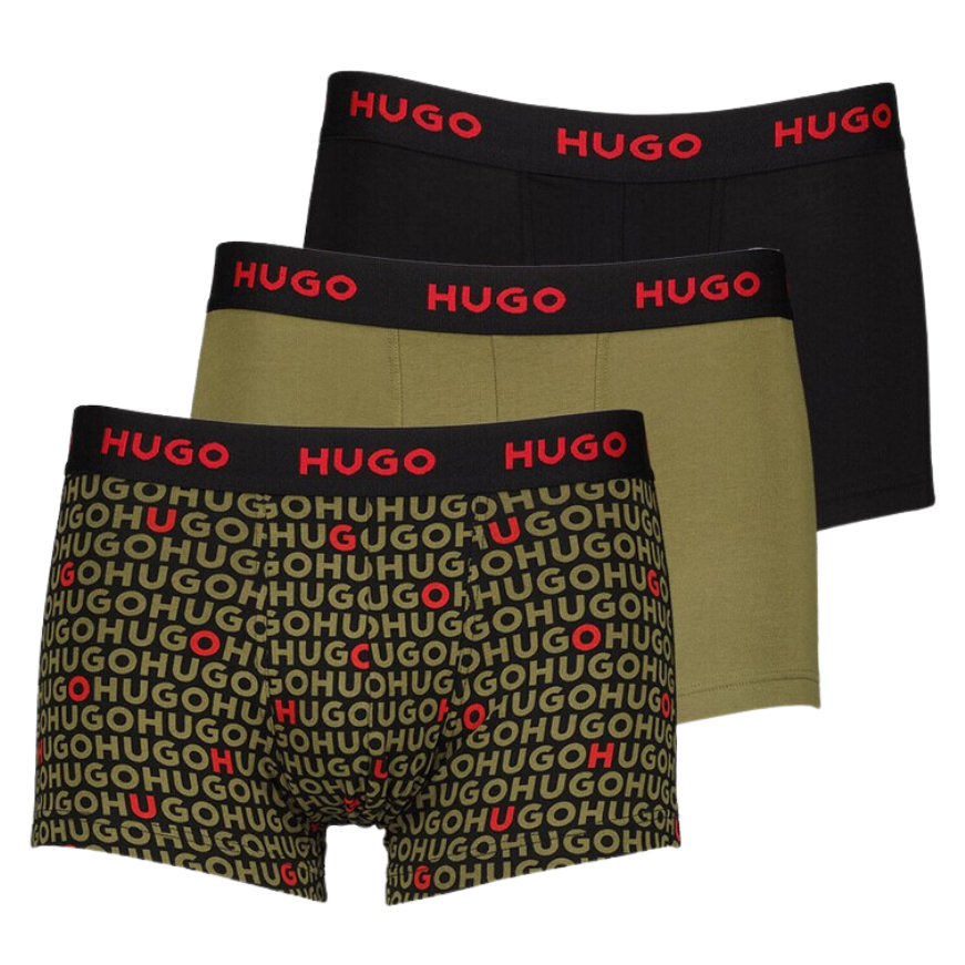 Foto do Produto 3 BOXER HUGO 50480170 VERDE/NEGRO