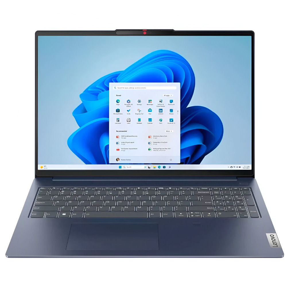 Foto do Produto Notebook Lenovo IdeaPad Slim 5 16IRU9 Intel Core 7 150U Tela Touch WUXGA 16.0" / 16GB de RAM / 1TB SSD - Abyss Azul (83FW0001US) (Ingles)