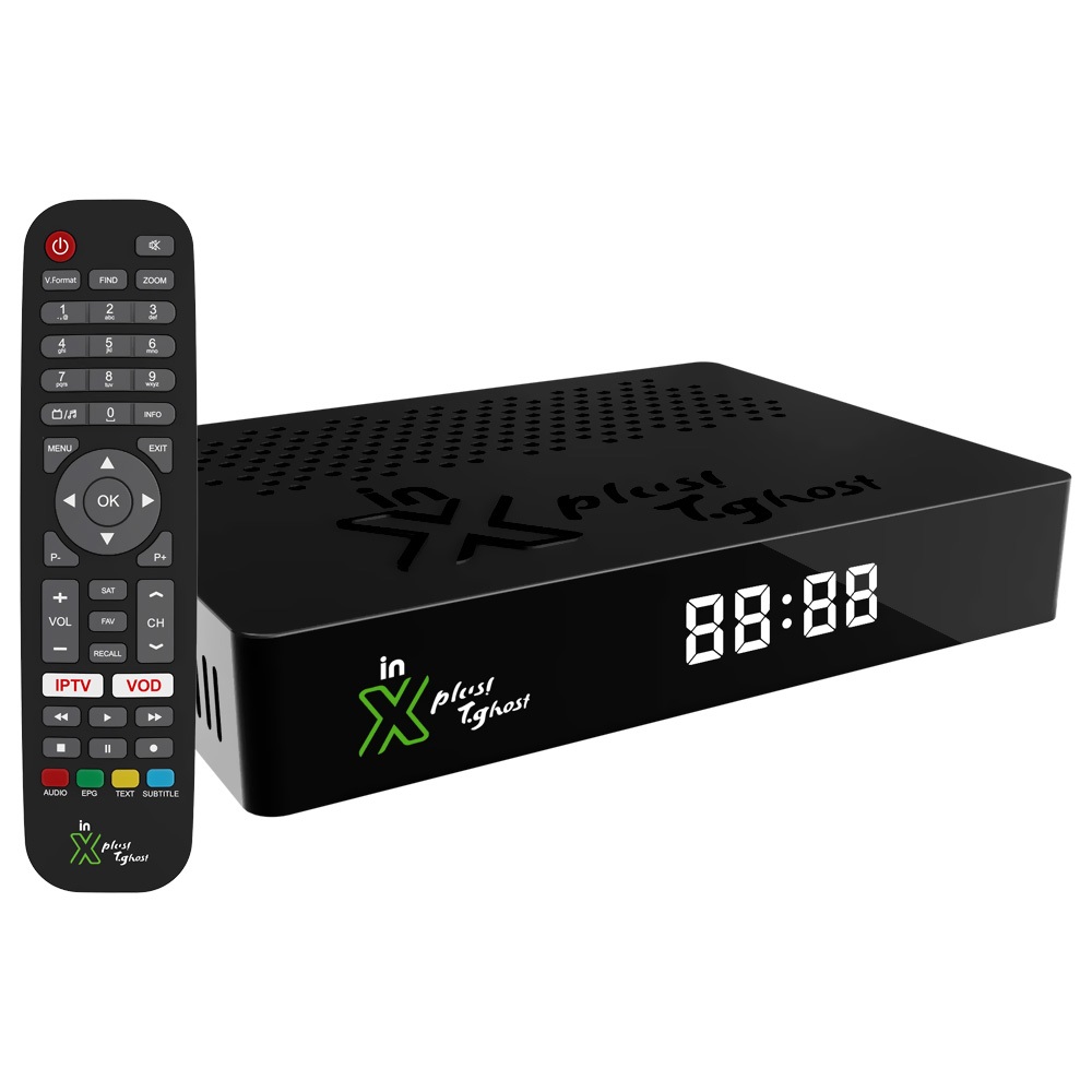 Foto do Produto Receptor In X Plus Team Ghost Wi-Fi IPTV - Black