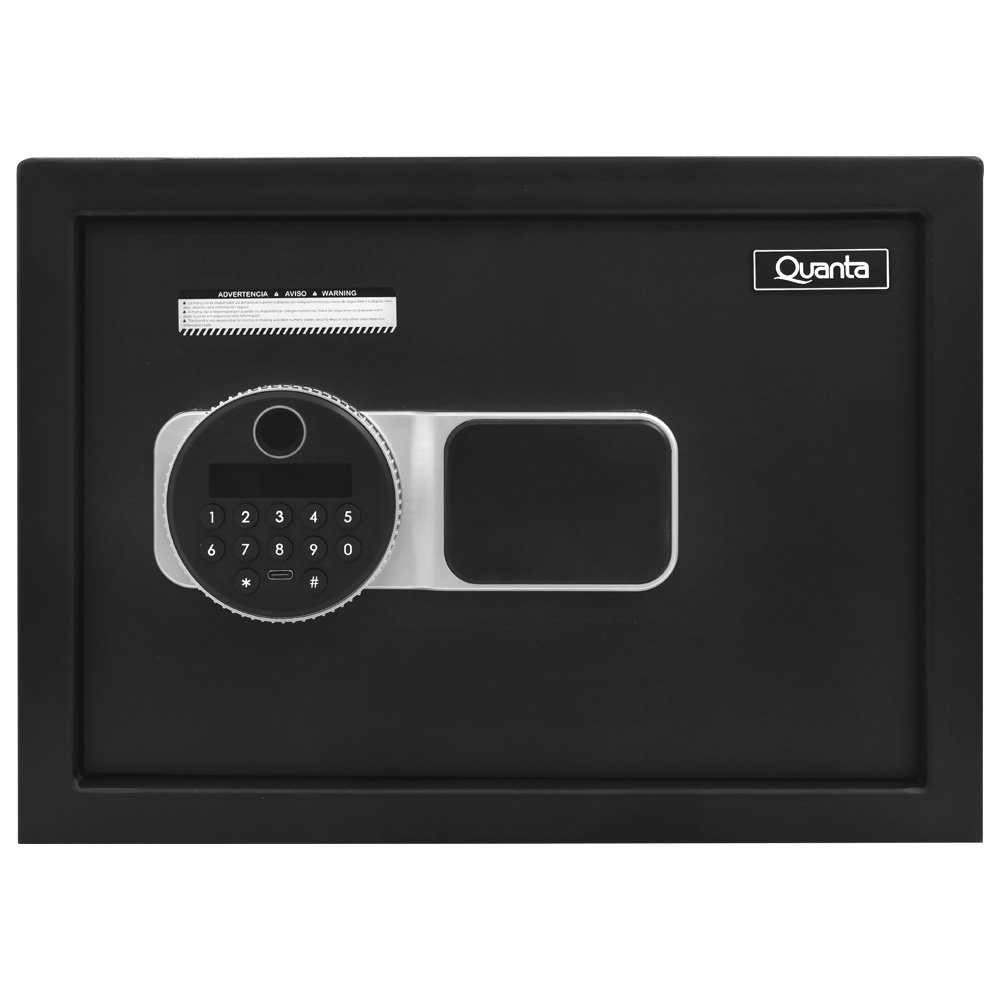 Foto do Produto Cofre Digital Quanta QTCFB16 com Biometria 16.5L - Preto