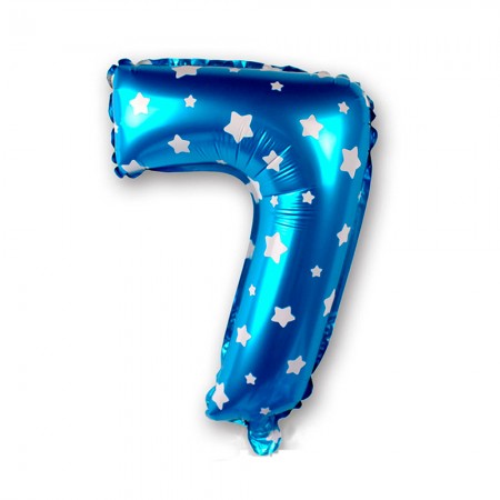 Foto do Produto Balao Numero 7 Azul 16 Polegadas
