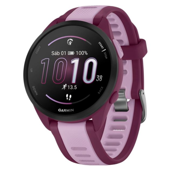 Foto do Produto Smartwatch Garmin Forerunner 165 Music 43mm Berry