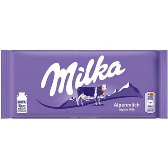 Foto do Produto Chocolate Milka Alpenmilch 100G