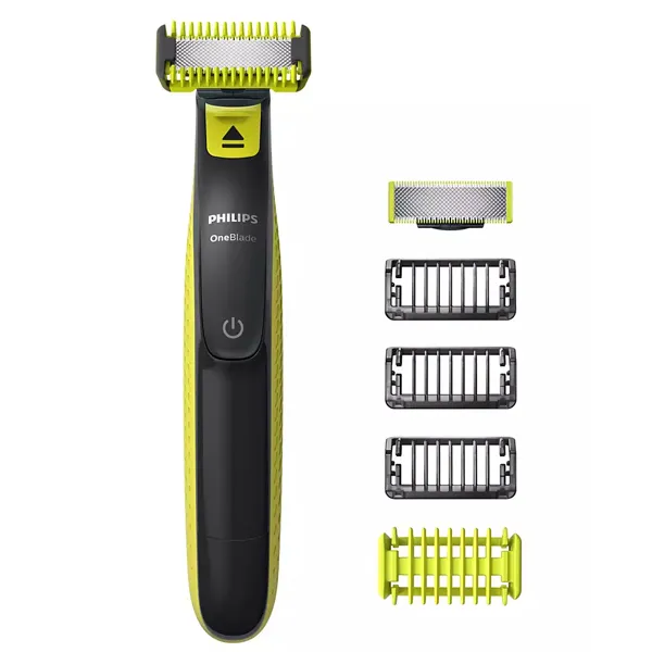Foto do Produto Barbeador Philips OneBlade QP2824/10 Recarregável - Preto/Verde