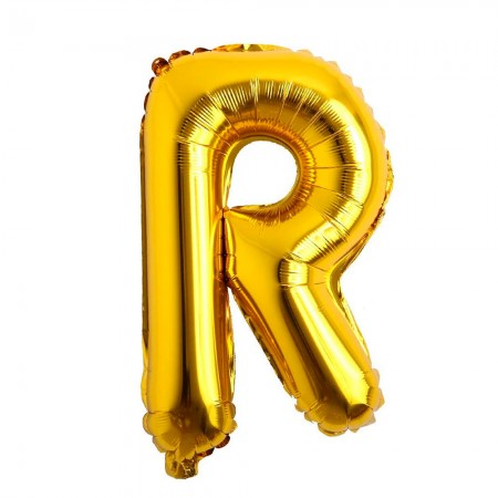 Foto do Produto Balao Letra R Dourado 32 Polegadas