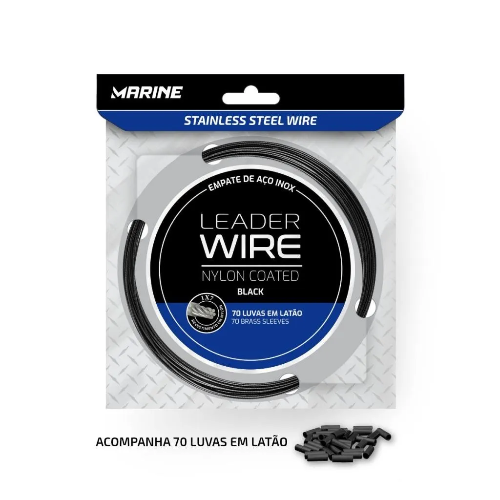 Foto do Produto MARINE CABLE DE ACERO ACERO INOXIDABLE 90LB 10M BLACK
