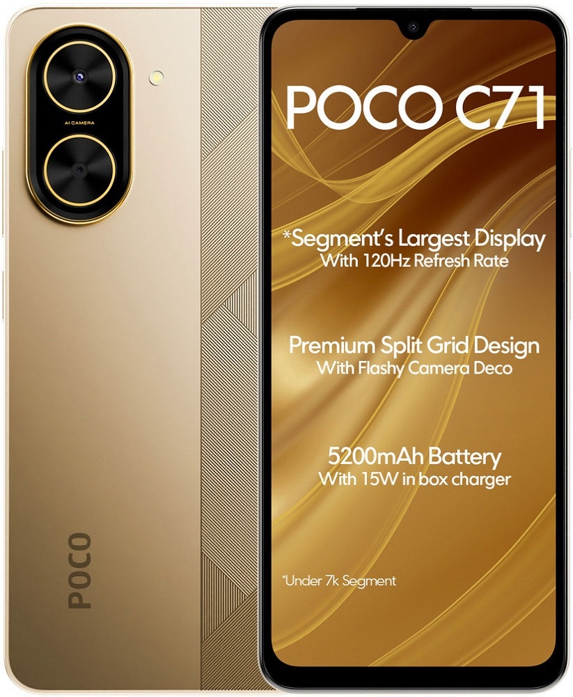 Foto do Produto Smartphone Xiaomi Poco C71 LTE Dual Sim 6.88" 4GB/128GB Gold
