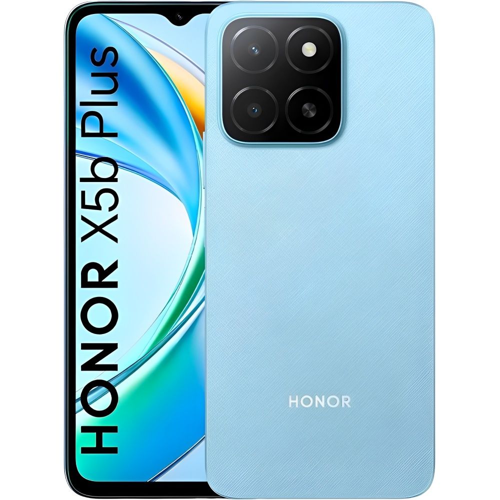 Foto do Produto Smartphone HONOR X5B Plus Dual SIM 4GB+256GB 6.56? – Ocean Blue 5109BLWE
