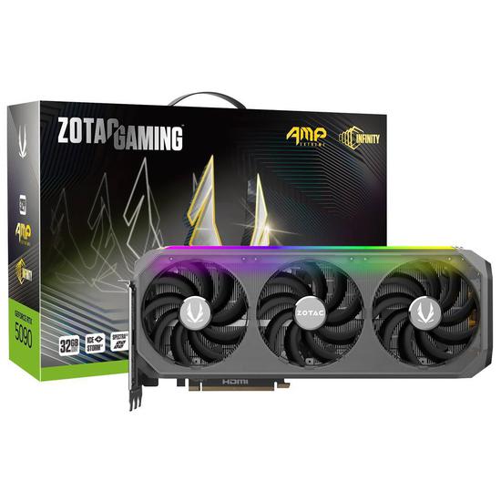 Foto do Produto Placa de Vídeo Zotac GeForce RTX5090 AMP Extreme Infinity 32GB GDDR7 PCI-Express