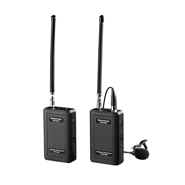 Foto do Produto Sistema de microfone sem fio VHF Saramonic SR-WM4C V2 com Lapela - Preto