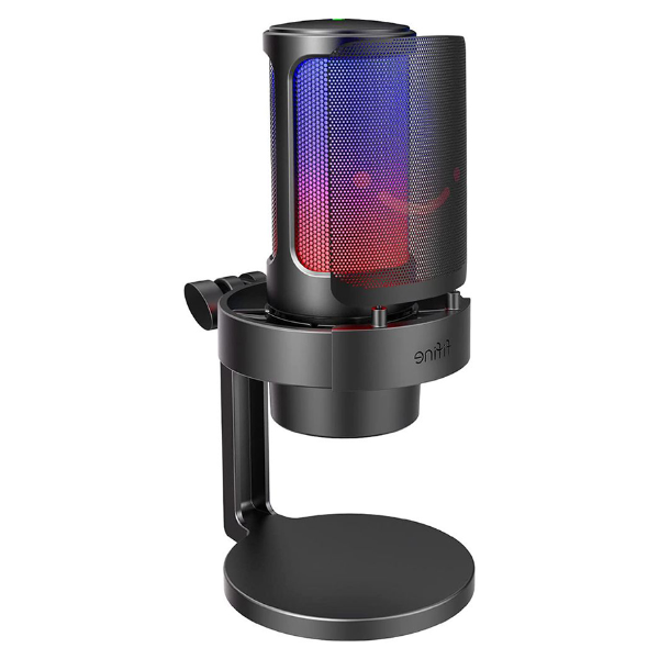 Foto do Produto Microfone Fifine A8 Cardióide / RGB / 3.5MM - Preto