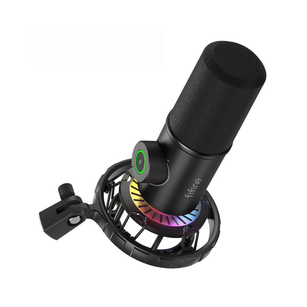 Foto do Produto MICRÓFONO FIFINE K658 RGB NEGRO