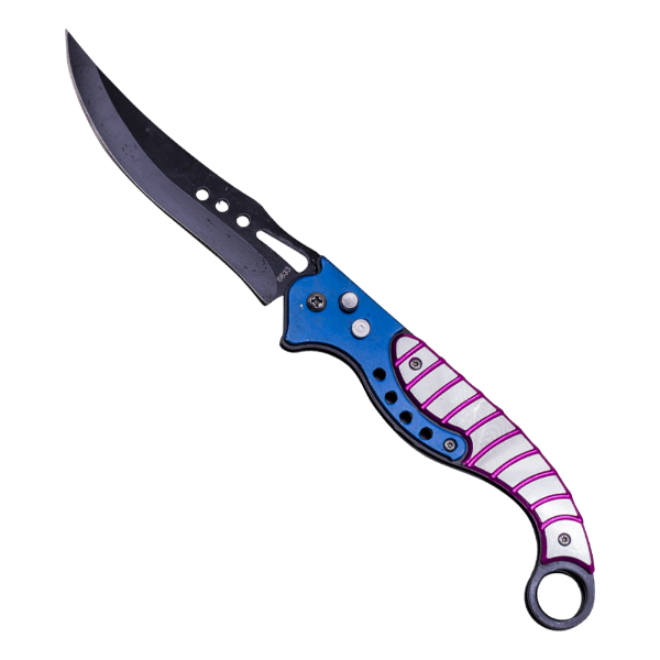 Foto do Produto Tatico Canivete NF6633 De 24.5CM - Cinza/Azul