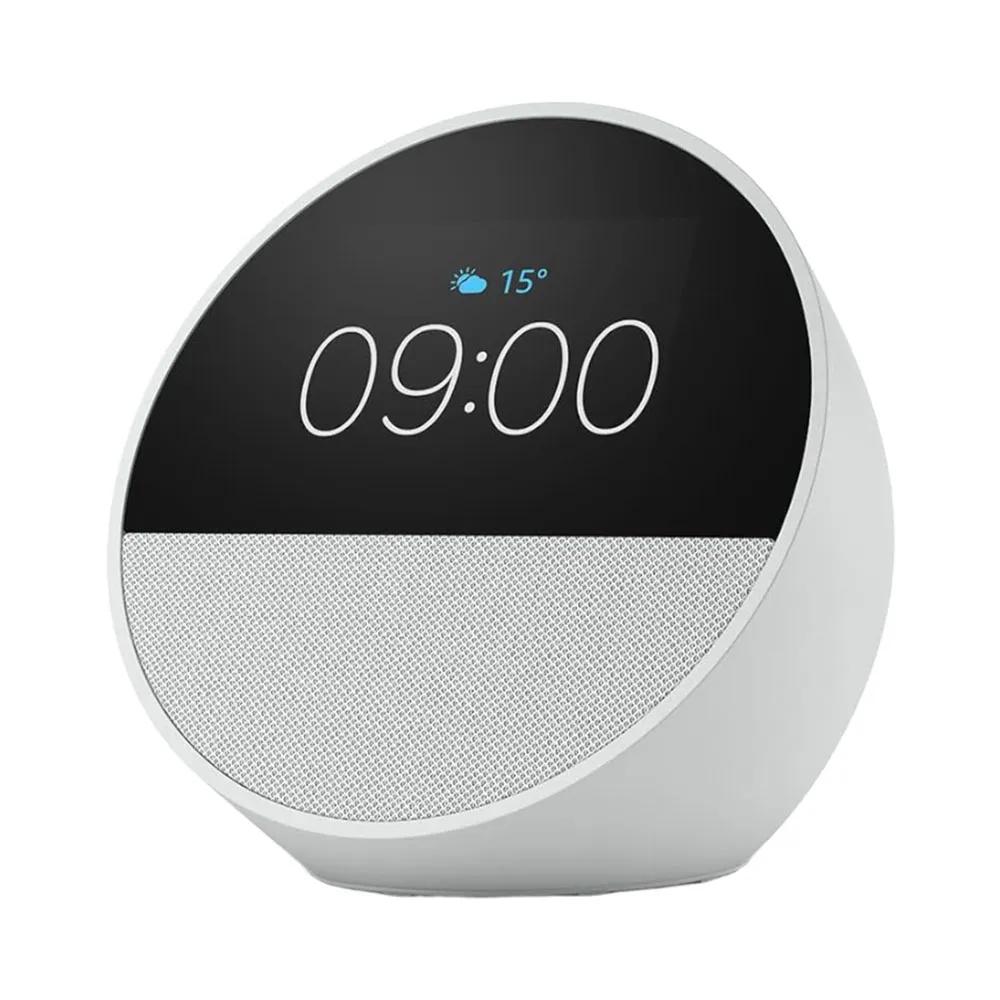 Foto do Produto AMAZON ALARMA ECHO SPOT SMART ALARM CLOCK WITH ALEXA 2023 WHITE