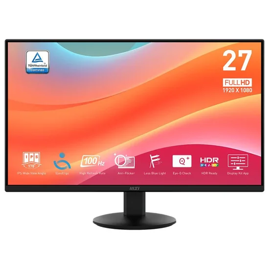 Foto do Produto Monitor MSI Pro LED MP272L Full HD 27"