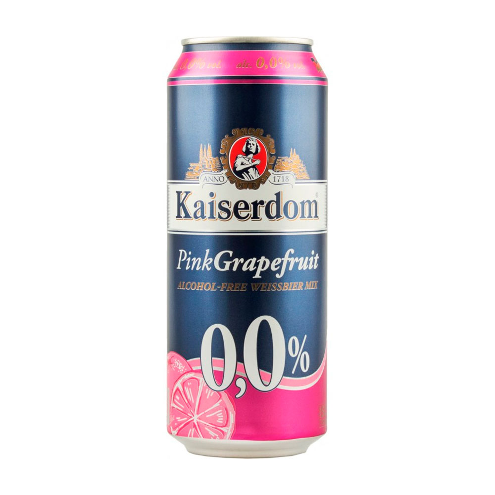 Foto do Produto CERVEZA KAISERDOM PINK GRAPEFRUIT SIN ALCOHOL 500ML