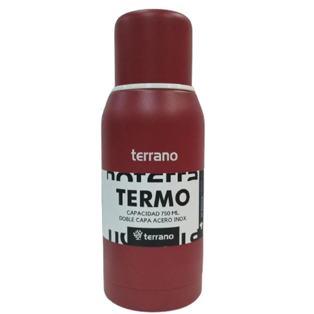 Foto do Produto TERRANO TERMO ACERO INOXIDABLE ACERO INOXIDABLE 750ML ROJO