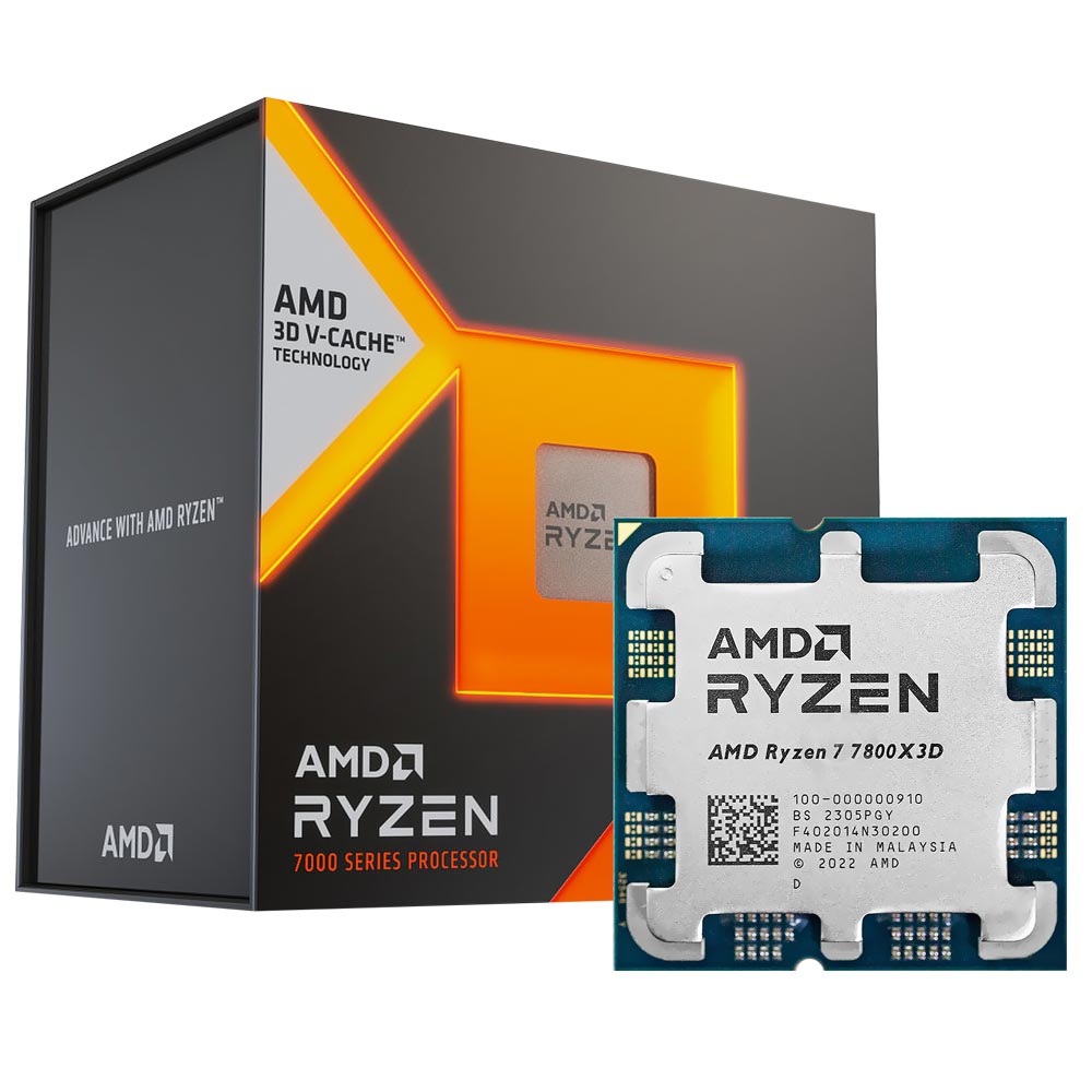 Foto do Produto Processador AMD Ryzen 7 7800X3D Socket AM5 / 4.2GHz / 104MB