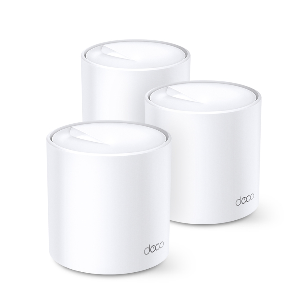 Foto do Produto Roteador Wireless TP-Link Deco X20 AX1800 - 1201/574Mbps - Dual-Band - 3 Unidades - Branco
