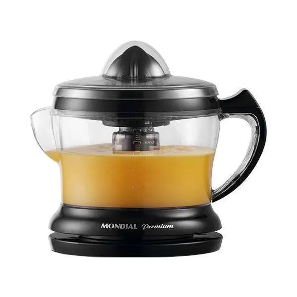 Foto do Produto Espremedor de Frutas Mondial E02 Premium com Cone Extra 30W 220V – Preto