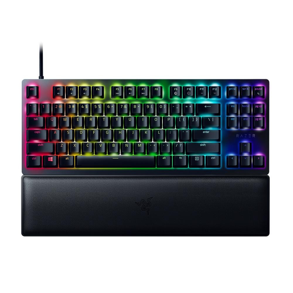 Foto do Produto Teclado Gamer Razer Huntsman V2 Tenkeyless Switch Optico Clicky USB Inglês EUA Purple - RZ03-03940400-R3U1