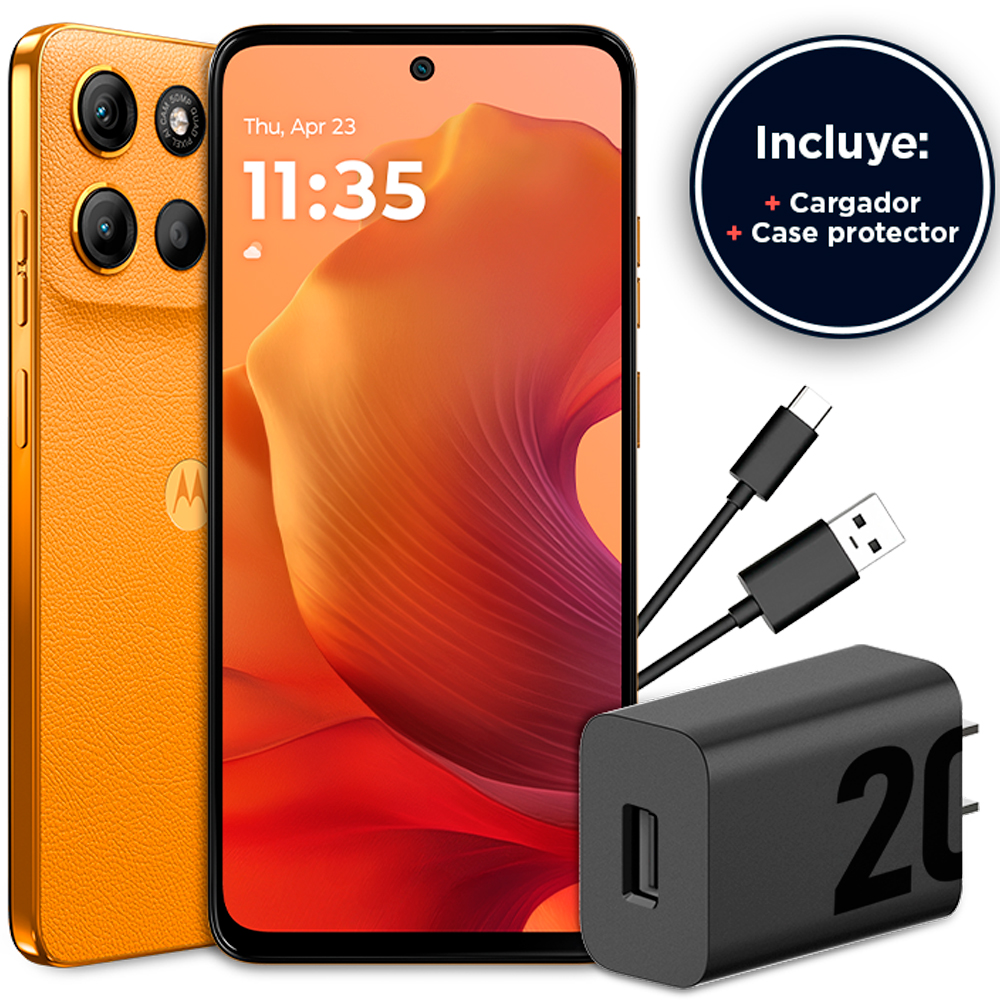 Foto do Produto Smartphone Motorola Moto G15 XT2521-2 Dual SIM 4GB+128GB 6.72? – Blazing Orange