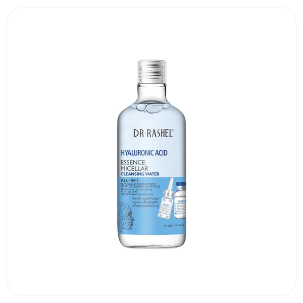 Foto do Produto DR RASHEL HYALURONIC ACID ESSENCE MICELLAR CLEANSING WATER 350ML (DRL-1491)