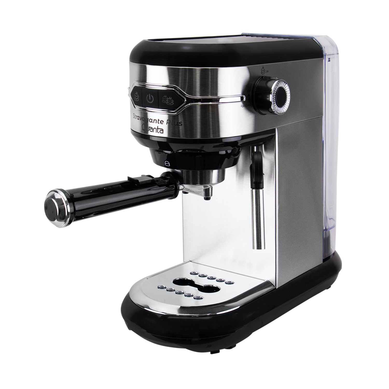 Foto do Produto Cafeteira Elétrica Quanta Stravagante Plus QTCME35 - 1450W - 1L - 5 Em 1 - 220V - Preto e Prata