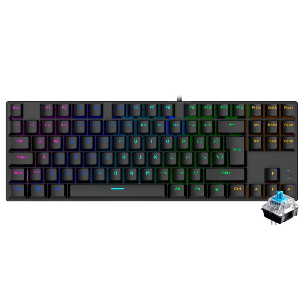 Foto do Produto Teclado Usb Satellite GK51 Gamer Mecanico Ingles