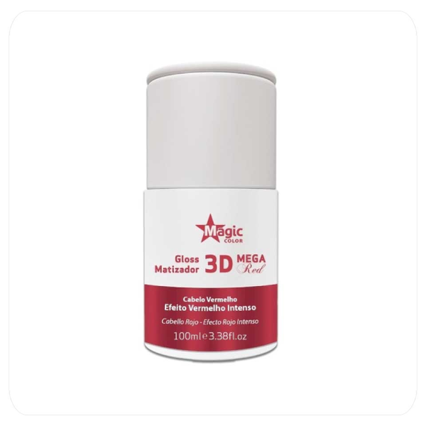 Foto do Produto MAGIC COLOR GLOSS MATIZADOR 3D MEGA RED EFEITO VERMELHO INTENSO 100ML