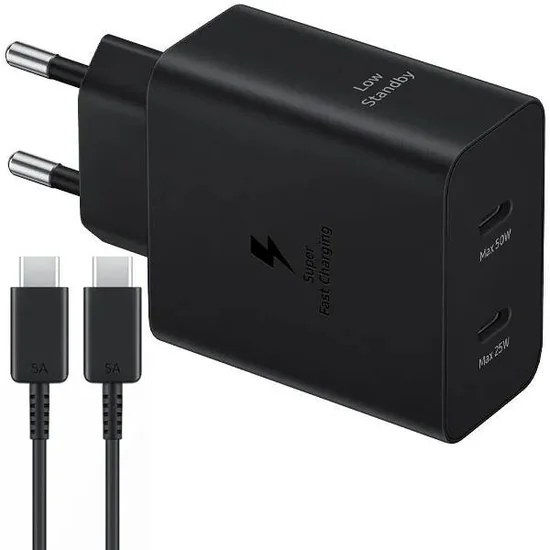 Foto do Produto Carregador Samsung Duo EP-T5020XBEGWW Bivolt