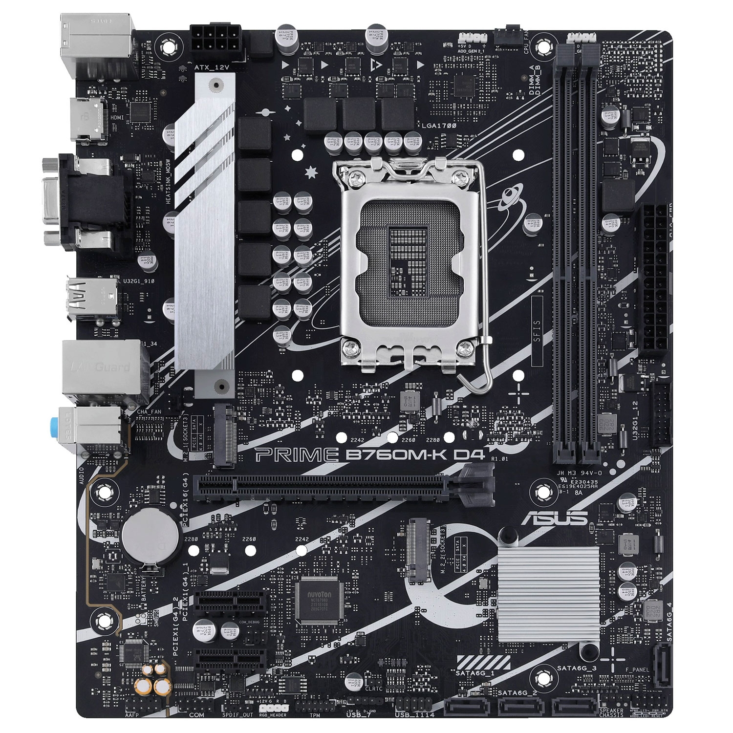 Foto do Produto Placa Mãe Asus Prime B760M-K D4 - LGA1700 - DDR4 - HDMI/VGA - Micro ATX