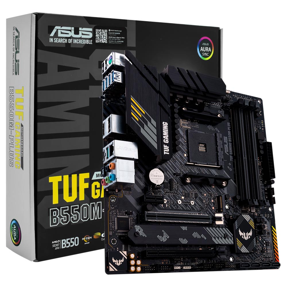 Foto do Produto Placa Mãe ASUS TUF Gaming B550M-PLUS Socket AM4 / DDR4