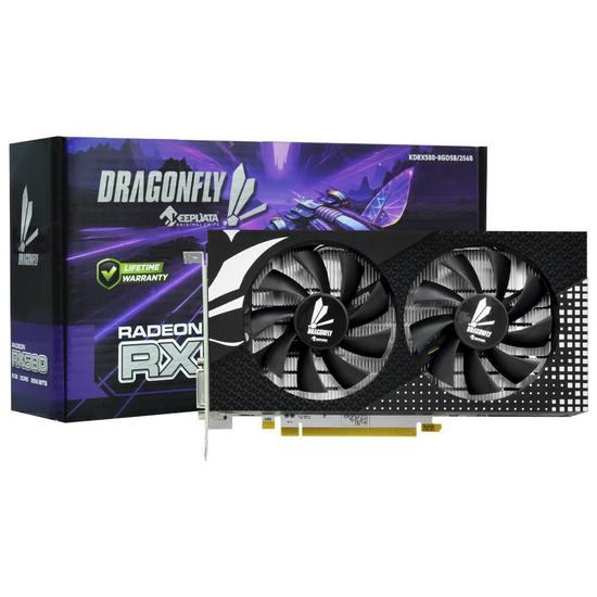 Foto do Produto Placa de Vídeo Keepdata DragonFly Radeon RX580 8GB GDDR5 PCI-Express