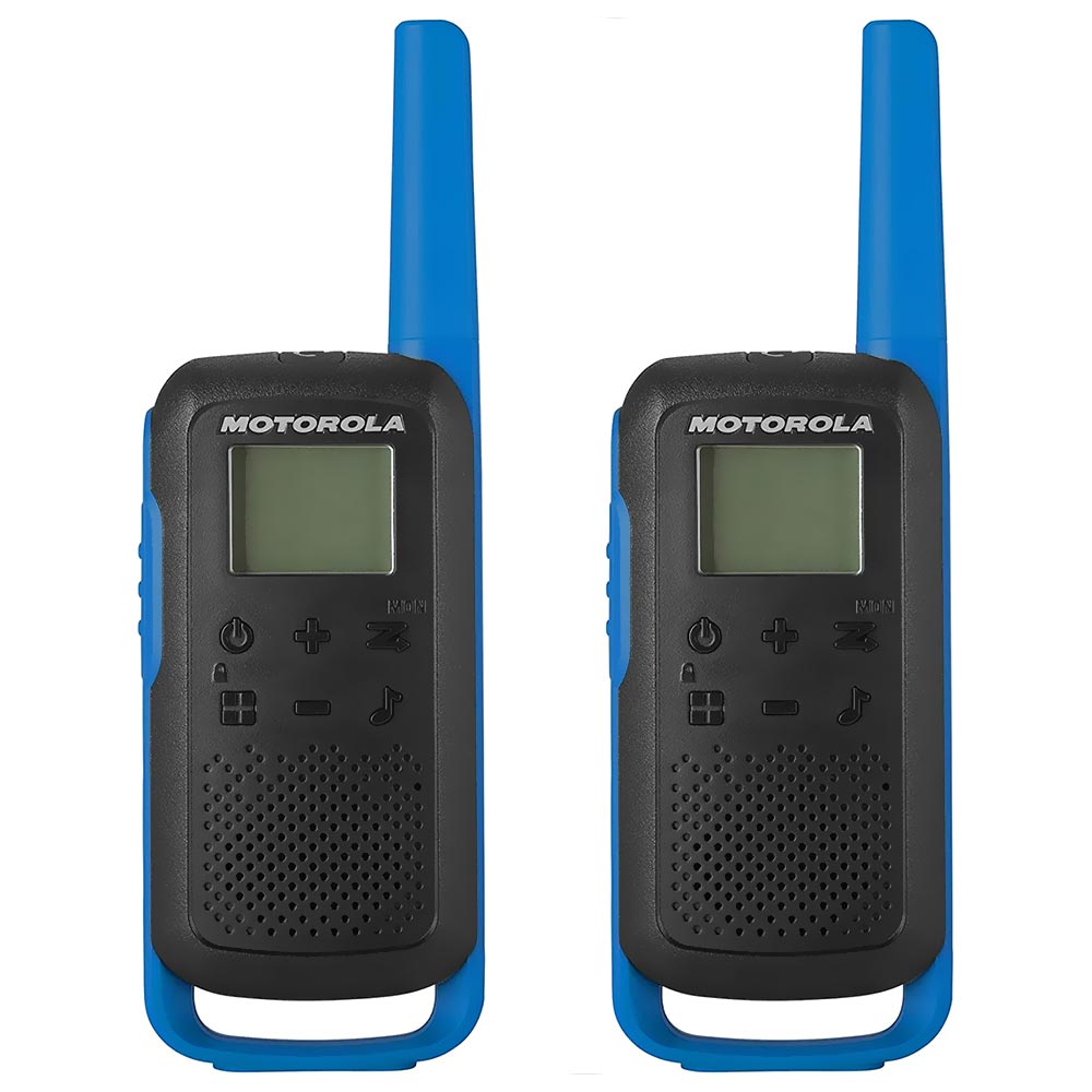 Foto do Produto Walkie Talkie Motorola T270 FRS / GMRS / 25 Milhas / Bivolt - Preto / Azul