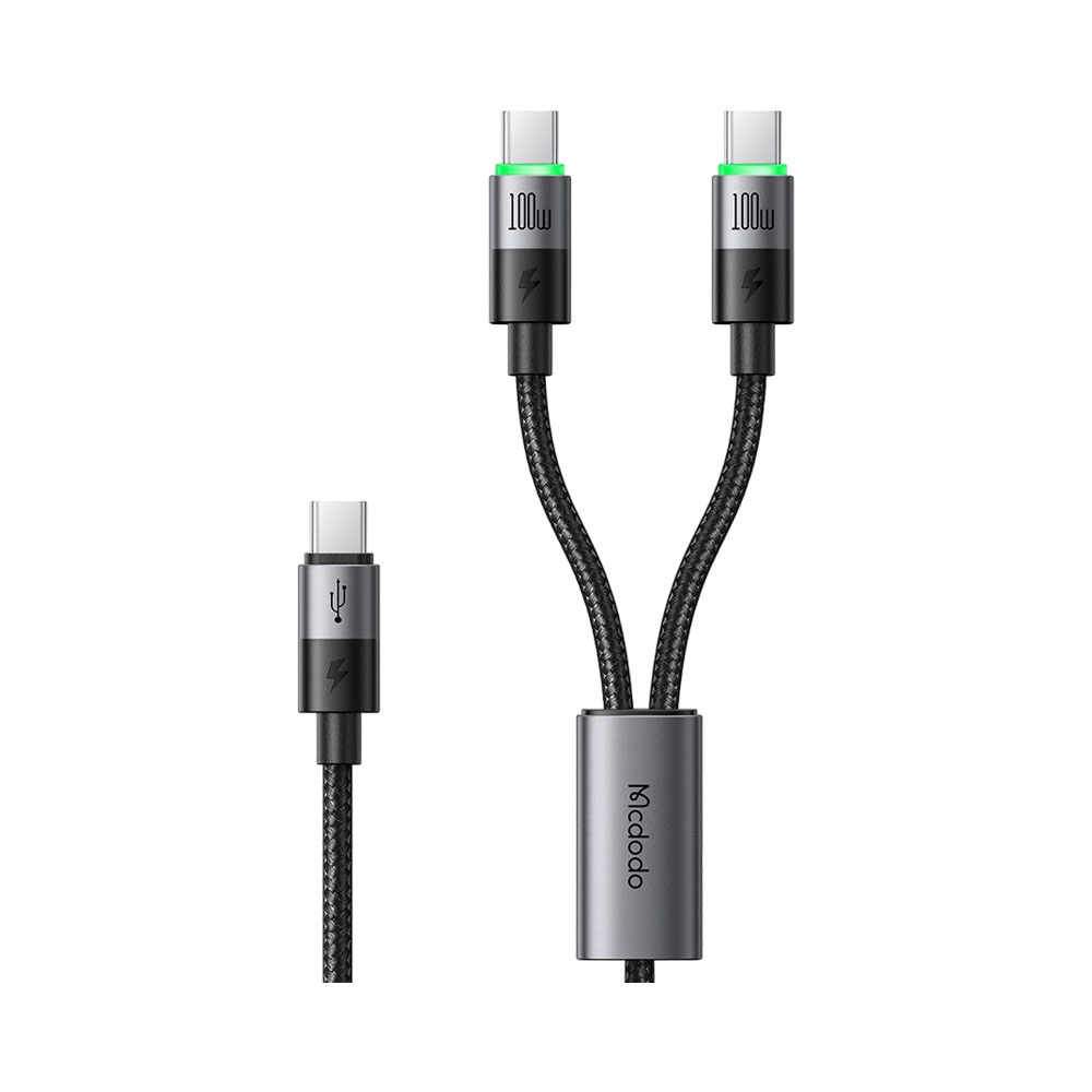 Foto do Produto ADAPTADOR MCDODO CA-6740 USB-C DUAL 100W GRIS