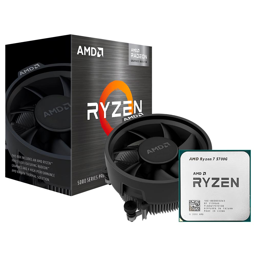 Foto do Produto Processador AMD Ryzen 7 5700G Socket AM4 / 3.8GHz / 20MB
