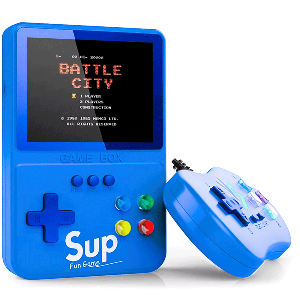 Foto do Produto Console Portátil Game Boy Game Box K31 Plus 500 Jogos AV/TV Tela 3.5? - Azul